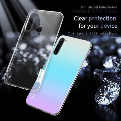 TPU чехол Nillkin Nature для Xiaomi Redmi Note 8 / Note 8 2021 Прозрачный