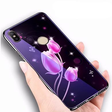 Захисний чохол Fantasy з глянцевими торцями для Xiaomi Redmi 6 Pro / Mi A2 Lite (тюльпани) Рожевий