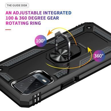 Захисний чохол Kvadrat Ring для Oppo A54 4G Чорний
