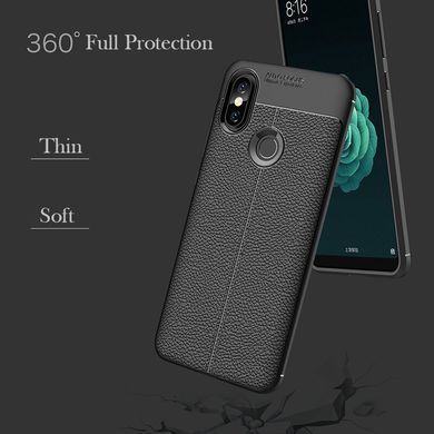 Захисний чохол Leather для Xiaomi Mi6x / Mi A2 Чорний