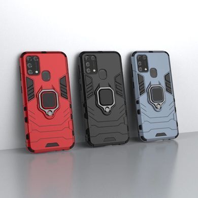 Захисний чохол Strong Guard Ring для Samsung M315F Galaxy M31 Чорний