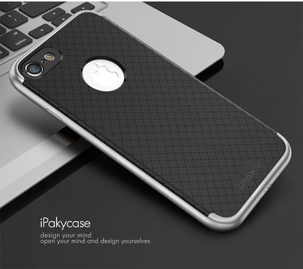 Ударопрочный чохол iPaky TPU+PC для iPhone 7 / iPhone 8 / SE 2020 Чорний / Золотий