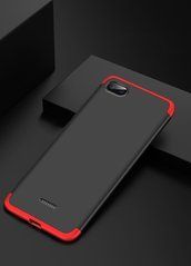 Захисний чохол GKK Full 360 для Xiaomi Redmi 6A Чорний / Червоний