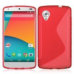 Чехол TPU S-line для LG D821 Nexus 5 Красный