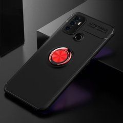 Защитный чехол Color Ring для Oppo A53 / A32 / A33 Черный / Красный