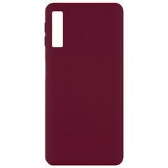 Защитный чехол Liquid Case Full Cover для Samsung A750 Galaxy A7 2018 Малиновый