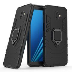 Защитный чехол Strong Guard Ring для Samsung J610 Galaxy J6 Plus 2018 Черный