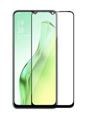 Защитное стекло Full Glue для Oppo A31 Черный