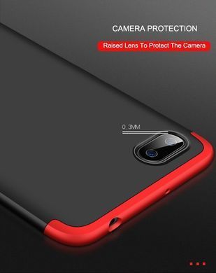 Защитный чехол GKK Full 360 для Xiaomi Redmi 6A Черный / Красный