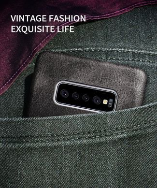 Защитный чехол X-level Vintage для Samsung G975F Galaxy S10 Plus Коричневый