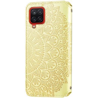 Чехол-книжка Flower Book для Samsung A125F Galaxy A12 / A127F Galaxy A12 Nacho / Galaxy A12s / Galaxy M12 Желтый