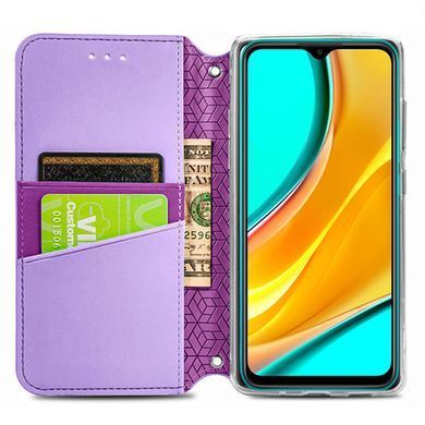 Чехол-книжка Flower Book для Xiaomi Redmi 9C / Redmi 10A Фиолетовый