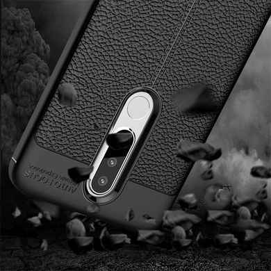 Захисний чохол Leather для Nokia 5.1 Plus 2018 (Nokia X5) Чорний