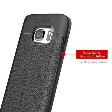 Защитный чехол Leather для Samsung G925F Galaxy S6 Edge Черный