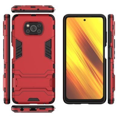 Защитный чехол Strong Guard для Xiaomi Poco X3 / X3 NFC / X3 Pro Красный