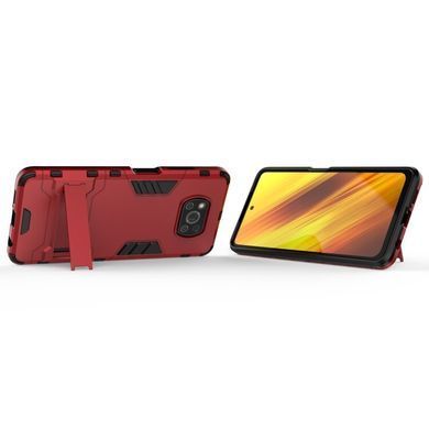 Защитный чехол Strong Guard для Xiaomi Poco X3 / X3 NFC / X3 Pro Красный