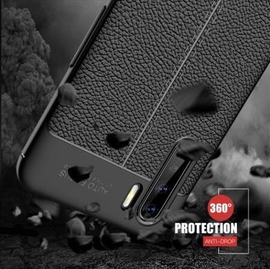 Защитный чехол Leather для Oppo A91 / Reno 3 Черный