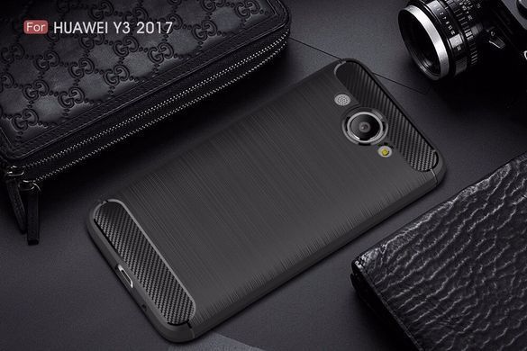 Защитный чехол iPaky Slim TPU для Huawei Y3 2017 / Y3 2018 Черный