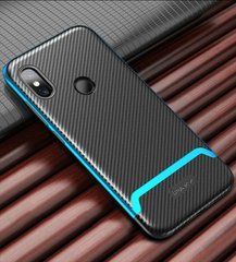 Ударопрочный чехол iPaky TPU+PC для Xiaomi Redmi Note 6 Pro Черный / Голубой