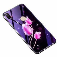 Захисний чохол Fantasy з глянцевими торцями для Xiaomi Mi8 (тюльпани) Рожевий