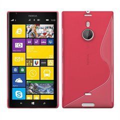 Чехол TPU S-line для Nokia Lumia 1520 Розовый