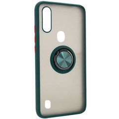 Захисний чохол Ring Buttons для ZTE Blade A7 2020 (з вирізом під сканер) Зелений