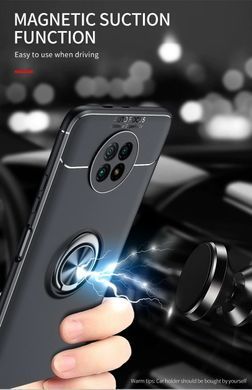 Защитный чехол Color Ring для Xiaomi Redmi Note 9 5G / Redmi Note 9T Черный