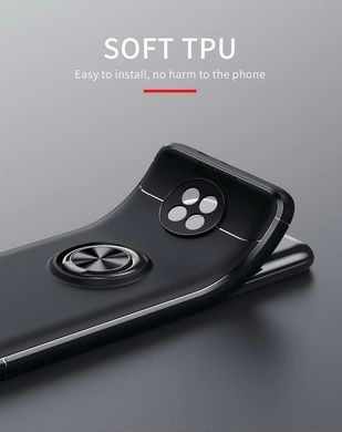 Защитный чехол Color Ring для Xiaomi Redmi Note 9 5G / Redmi Note 9T Черный