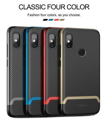 Ударопрочный чехол iPaky TPU+PC для Xiaomi Redmi Note 6 Pro Черный / Голубой