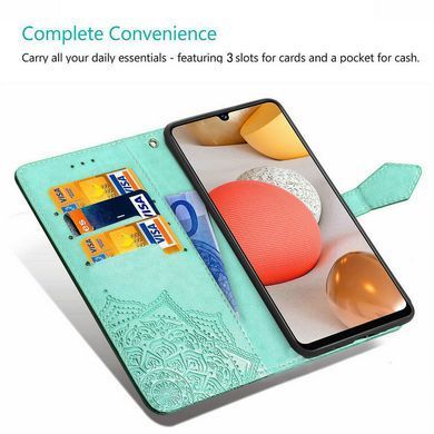 Чохол-книжка Art Book для Samsung A225F Galaxy A22 / M325F Galaxy M32 Бірюзовий