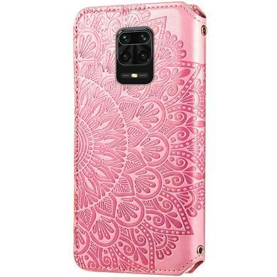 Чохол-книжка Flower Book для Xiaomi Redmi Note 9 Pro / Redmi Note 9S / Redmi Note 9 Pro Max Рожевий