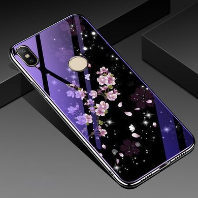 Защитный чехол Fantasy с глянцевыми торцами для Xiaomi Redmi 6 Pro / Mi A2 Lite (цветение) Фиолетовый