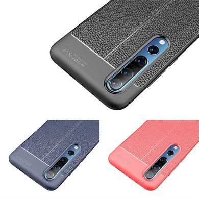 Защитный чехол Leather для Xiaomi Mi 10 / Mi 10 Pro Красный