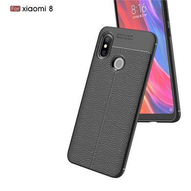 Захисний чохол Leather для Xiaomi Mi8 Чорний