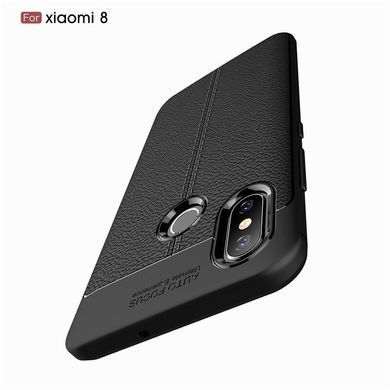 Захисний чохол Leather для Xiaomi Mi8 Чорний