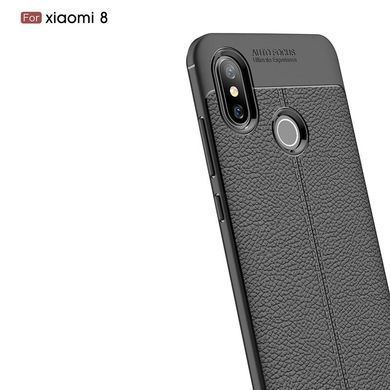 Захисний чохол Leather для Xiaomi Mi8 Чорний