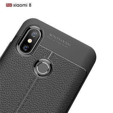 Захисний чохол Leather для Xiaomi Mi8 Чорний
