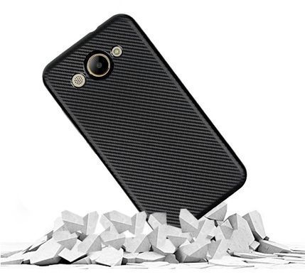 Захисний чохол Carbon TPU для Huawei Y3 2017 / Y3 2018 Чорний