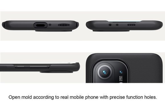 Захисний чохол Nillkin Frosted Shield для Xiaomi Mi 11 Lite / Mi 11 Lite 5G / 11 Lite 5G NE Чорний