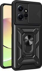 Защитный чехол Kvadrat Ring Lock для Xiaomi Redmi Note 12 4G Черный