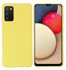 Защитный чехол Liquid Case Full Cover для Samsung A025 Galaxy A02s Желтый