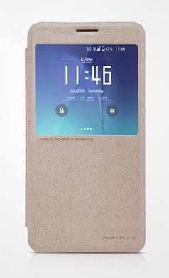 Чехол-книжка Nillkin Sparkle для Samsung N920H Galaxy Note 5 Золотистый