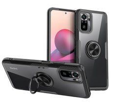 Защитный чехол Crystal Ring для Xiaomi Redmi Note 10 / Redmi Note 10S / Poco M5s Черный