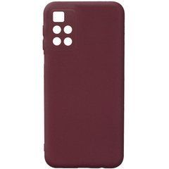 Защитный чехол Liquid Case Full Camera для Xiaomi Poco M4 Pro 5G Бордовый