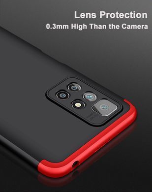 Защитный чехол GKK Full 360 для Xiaomi Redmi 10 Черный / Красный
