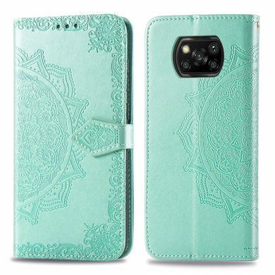 Чохол-книжка Art Book для Xiaomi Poco X3 / X3 NFC / X3 Pro Бірюзовий