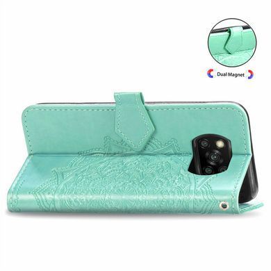 Чохол-книжка Art Book для Xiaomi Poco X3 / X3 NFC / X3 Pro Бірюзовий