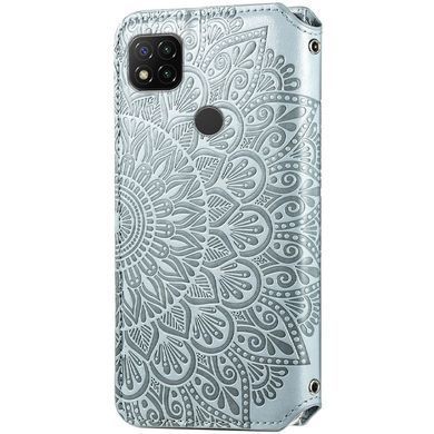 Чехол-книжка Flower Book для Xiaomi Redmi 9C / Redmi 10A Серый