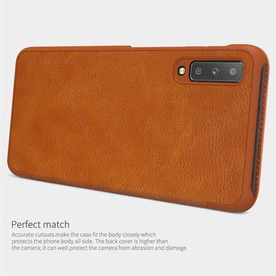 Чехол-книжка Nillkin Qin для Samsung A750 Galaxy A7 2018 Коричневый