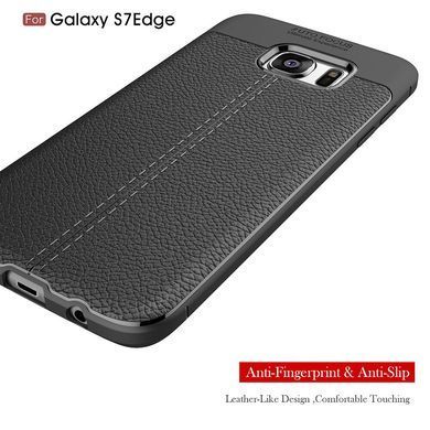 Защитный чехол Leather для Samsung G935F Galaxy S7 Edge Синий